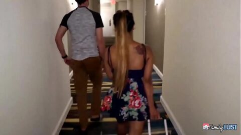 Asian Chanel Lee got fucked by her big cock step brother.