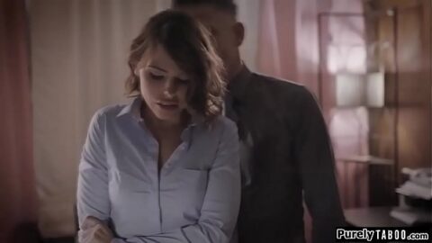 Brunette student cant believe what her professor is asking.He wants her on his anal gaping project.Shes kinda intrigued and says yes.All naked on his desk he to