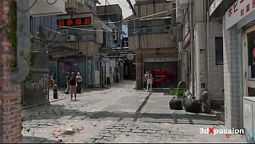 First Time in Chinatown Mode - Hot chinese girl has anal sex in her private room